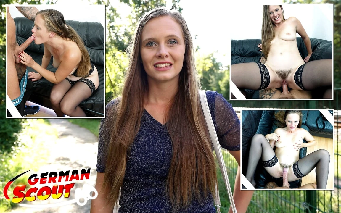 German Scout – Natural Girl Riddy with Hairy Pussy Get Multiple Orgasm at Pick up Casting
